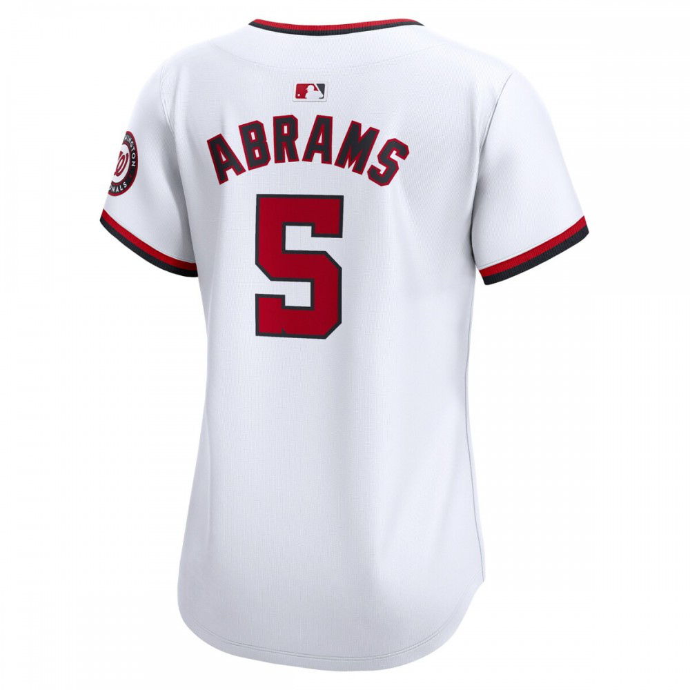 CJ Abrams Washington Nationals Women's Home Limited Player Jersey – White-Pro Kit Vault | Brand New 26/27 Sports Jerseys